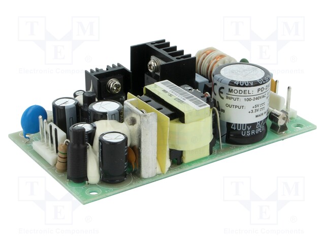 Power supply: switched-mode; 25W; 120÷370VDC; 90÷264VAC; OUT: 2