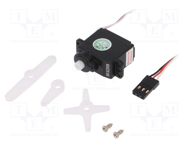 Motor: servo; 4.8÷6VDC; micro; analogue; 11.5g; 23.8x12.3x21.6mm