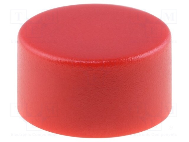 Button; 10mm; round; red; Application: 1241.16