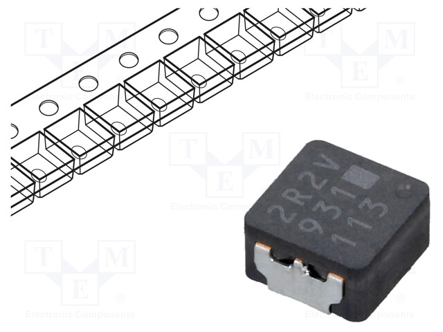 Inductor: wire; SMD; 2.2uH; 5.2A; 20mΩ; 5.5x5x3mm; ±20%; -55÷155°C