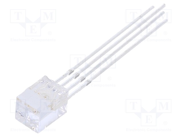 LED; rectangular; 5x5x7mm; tricolour; RGB; 500÷750mcd; 750÷1120mcd