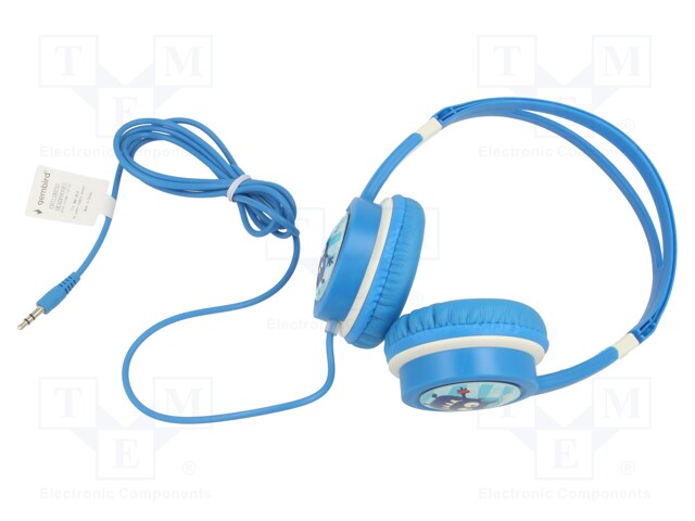 Headphones; blue; Jack 3,5mm; headphones; 1.2m; 85dB