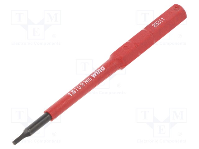 Screwdriver bit; Allen hex key; HEX 1,5mm; max.0.9Nm; 1kVAC