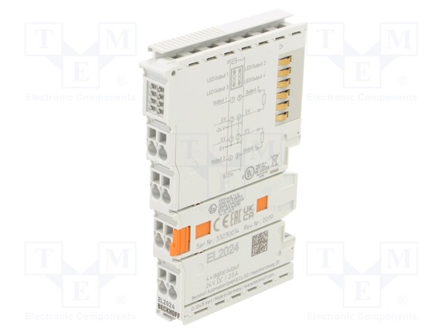 Digital output; IP20; EtherCAT; OUT: 4; -25÷60°C