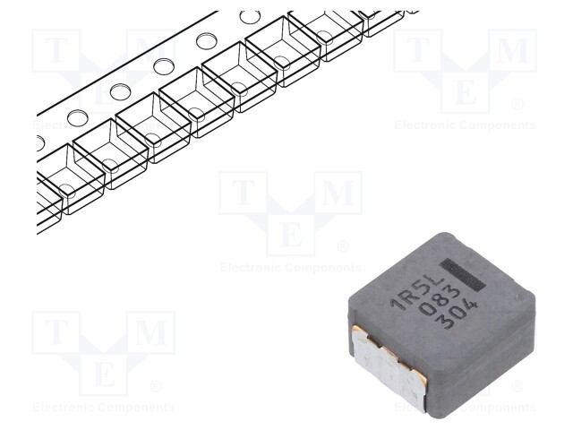 Power Inductor (SMD), AEC-Q200, 1.5 µH, 19.5 A, Unshielded, 26.8 A, PCC-M1060ML Series