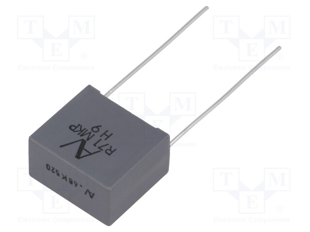 Capacitor: polypropylene; 680nF; 15mm; ±10%; 18x10x16mm; -40÷110°C