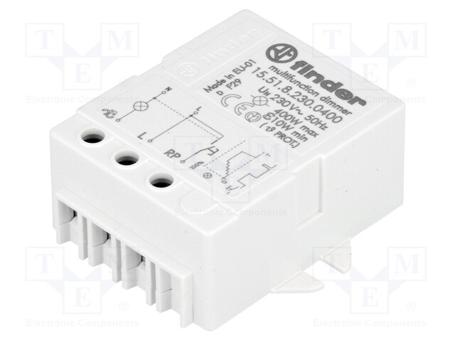 Relay: installation; with dimmer; Mounting: in mounting box; IP20