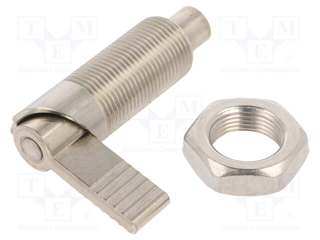 Indexing plungers; Thread: M20; 12mm; Mat: stainless steel