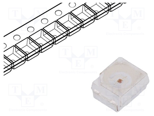 LED; SMD; 3528,PLCC2; red; 1560mcd; 3.5x2.8x1.9mm; 120°; 1.8÷2.4V