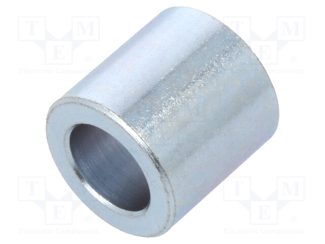 Spacer sleeve; 6.2mm; cylindrical; steel; zinc; Out.diam: 10mm