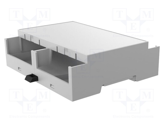 Enclosure: for DIN rail mounting; Y: 90mm; X: 106.2mm; Z: 32mm; grey