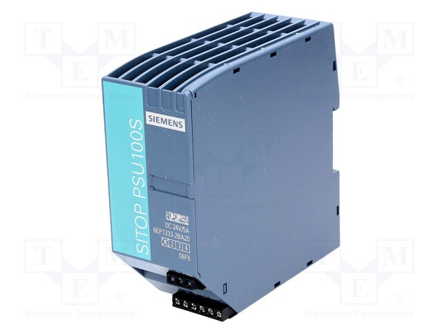 Power supply: switched-mode; 144W; 24VDC; 5A; 85÷132/170÷264VAC