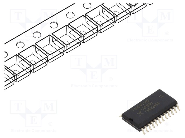 IC: digital; line decoder; SMD; SO24; Series: HC; Package: reel,tape