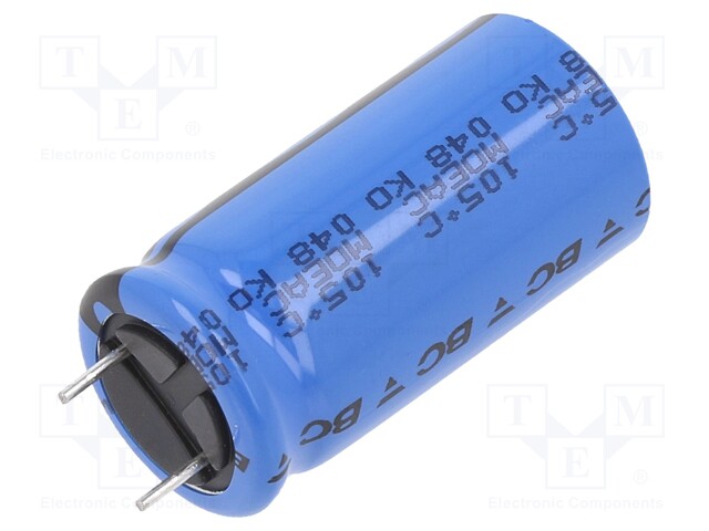 Capacitor: electrolytic; THT; 2.2mF; 35VDC; Ø16x31mm; Pitch: 7.5mm