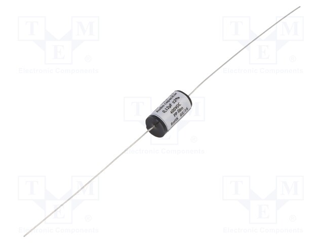 Capacitor: polypropylene; 0.12uF; 400VDC; ±2%; Ø8.6x18mm; -25÷85°C