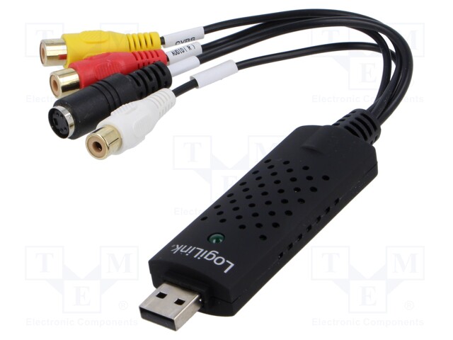 Grabber Audio/Video; DIN mini 4pin socket; USB 2.0; black