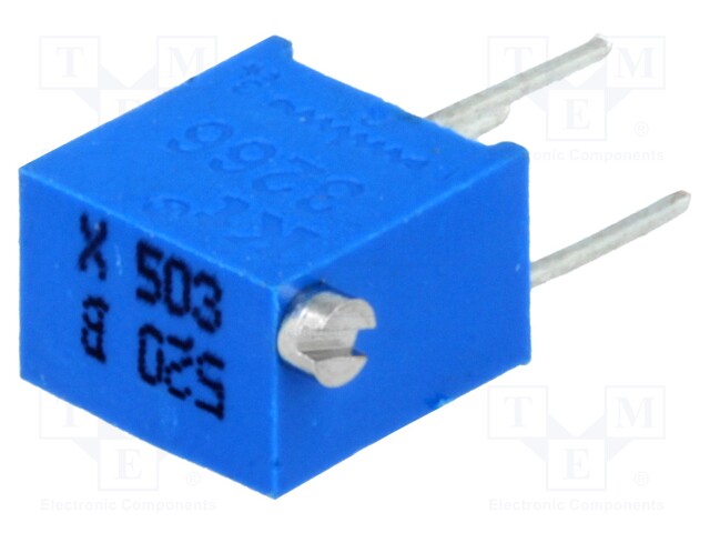 Potentiometer: mounting; multiturn; 50kΩ; 250mW; ±10%; linear