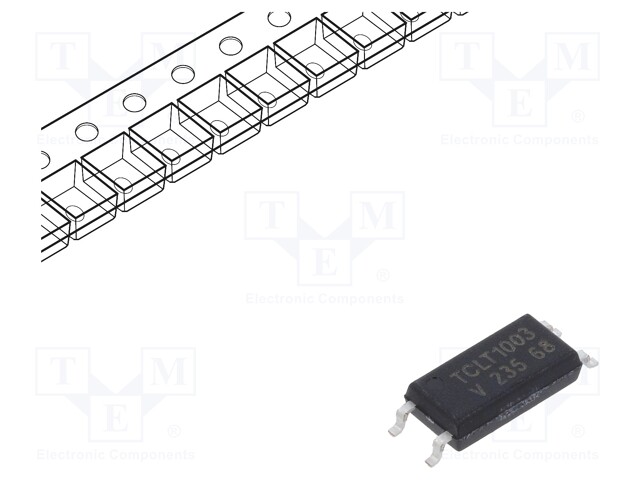 Optocoupler; SMD; Channels: 1; Out: transistor; Uinsul: 5kV; Uce: 70V