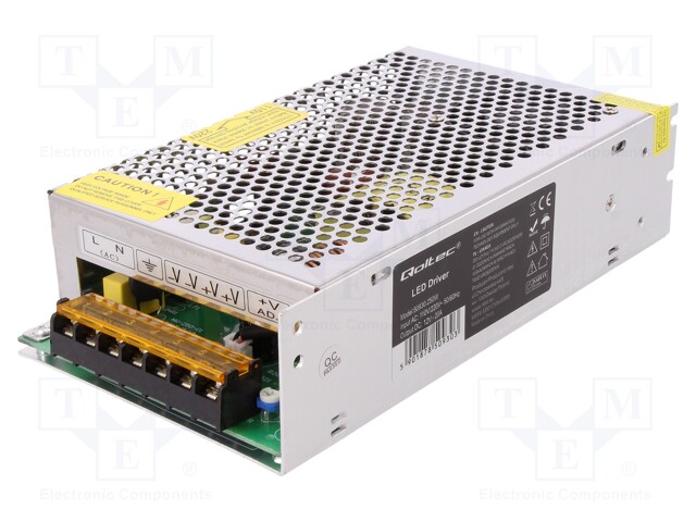 Power supply: switched-mode; LED; 250W; 12VDC; 10.8÷13.2VDC; 20A