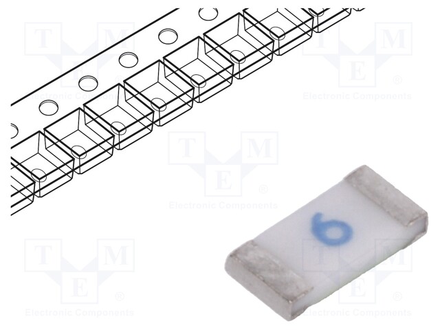 Fuse: fuse; quick blow; 6A; 125VAC; SMD; ceramic; Case: 1206; C1F