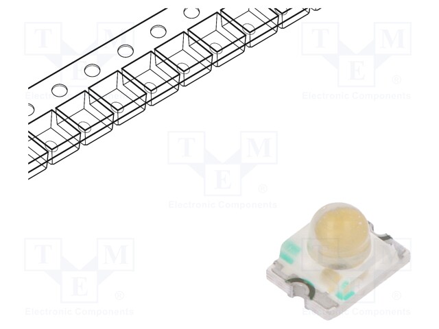 LED; SMD; 1209; orange; 1500÷2700mcd; 3.2x2.4x2.4mm; 20°; 2.1÷2.5V