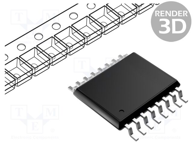 IC: interface; 8bit,I/O expander; 2.5÷6VDC; I2C; SMD; SO16