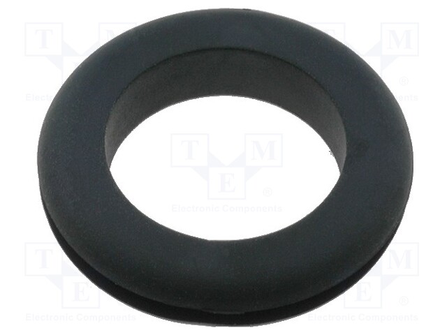 Grommet; Ømount.hole: 17.1mm; Øhole: 14.2mm; UL94HB; black