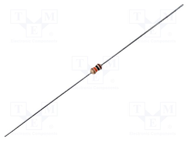 Resistor: carbon film; THT; 10kΩ; 0.25W; ±5%; Ø1.85x3.5mm; axial