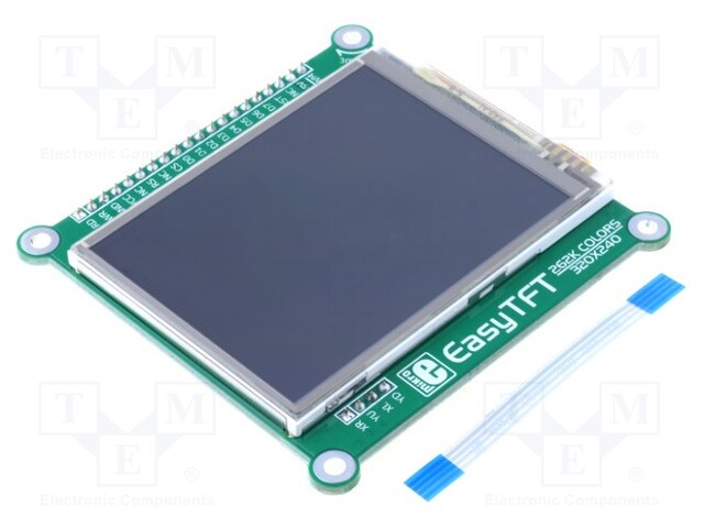 Expansion board; GLCD 128x64; Features: HX8347D display driver