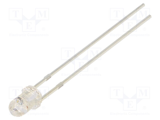 LED; 3mm; orange; 10000÷12000mcd; 30°; 3÷5V; 20mA; Variant: blinking