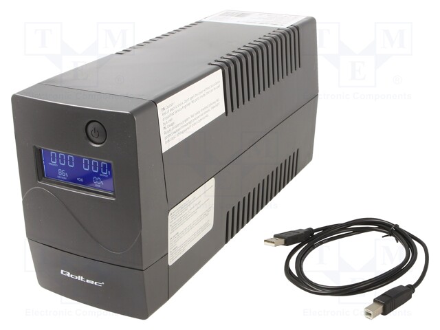 Power supply: UPS; 286x100x144mm; 600W; 1kVA; No.of out.sockets: 5