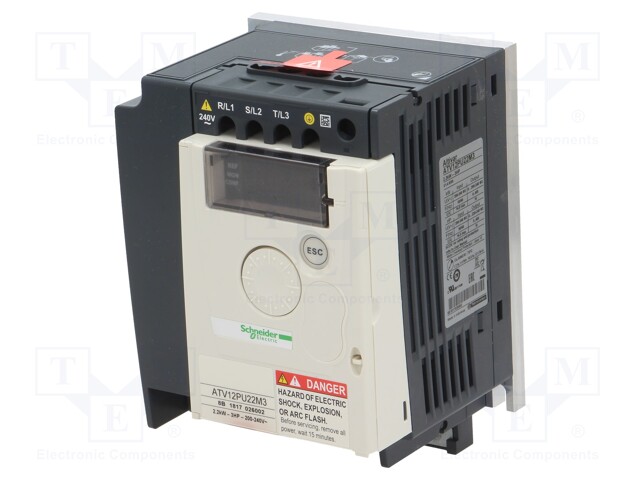 Inverter; Max motor power: 2.2kW; Out.voltage: 3x230VAC; IN: 5