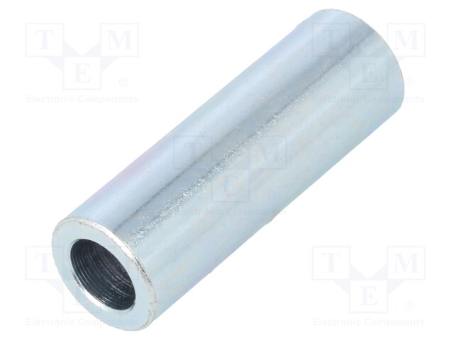 Spacer sleeve; 6.2mm; cylindrical; steel; zinc; Out.diam: 30mm