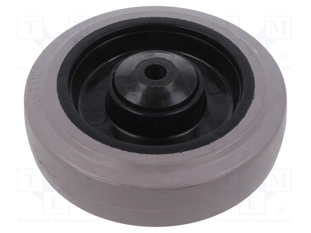 Transport wheel; Ø: 125mm; W: 36mm; Mat: elastic rubber; -20÷60°C