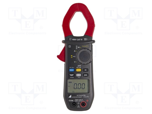 AC/DC digital clamp meter; Øcable: 34mm; LCD 4 digits (60000)