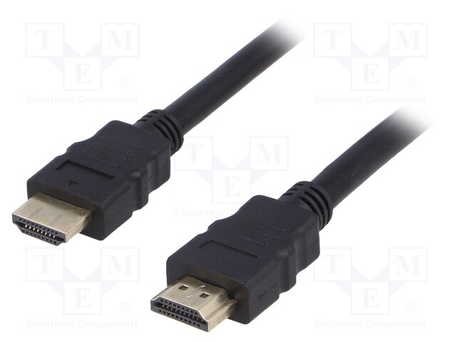 Cable; HDMI 1.4; HDMI plug,both sides; 20m; black