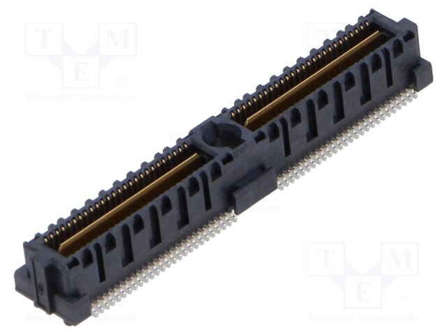 Connector: PCB to PCB; male; PIN: 104; 0.635mm; QMS; gold-plated