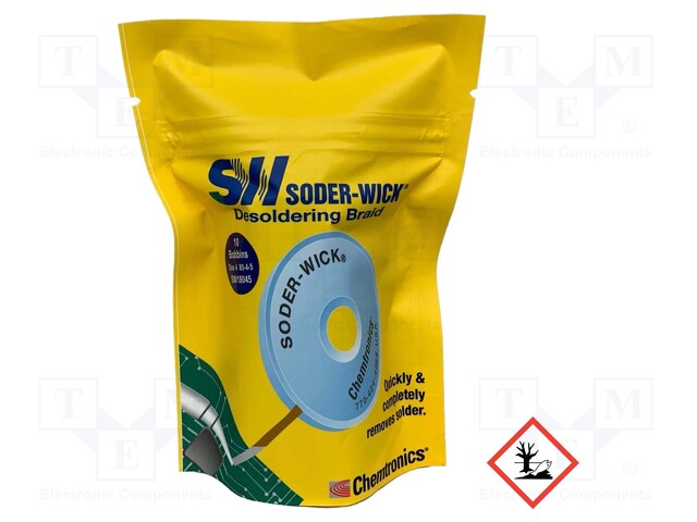 Tape: desoldering; rosin,No Clean; W: 2.8mm; L: 1.5m; Pcs: 10