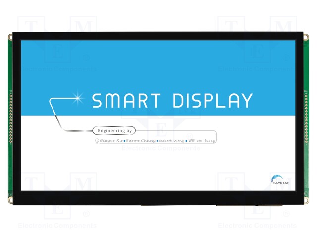 Display: TFT; 10.1"; 1024x600; Window dimensions: 222.72x125.28mm