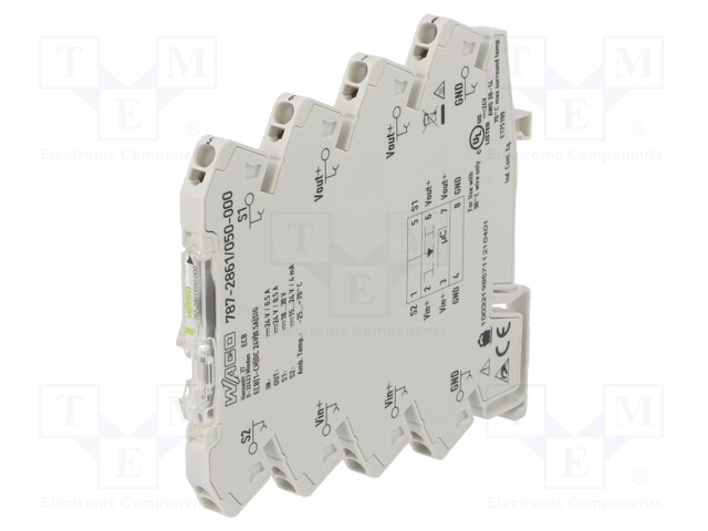 Circuit breaker; Urated: 24VDC; 0.5A; Poles: 1; DIN; IP20; 1263074h