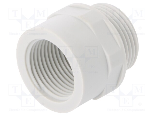 Thread adapter; Int.thread: M20; Ext.thread: PG16; -40÷100°C; 27mm