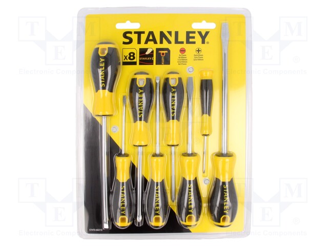 Kit: screwdrivers; Pcs: 8; Phillips,slot; Series: Essential