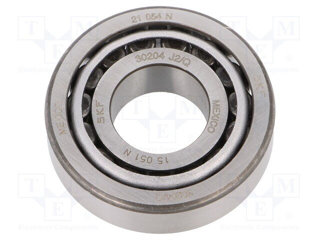 Bearing: tapered roller; Øint: 20mm; Øout: 47mm; W: 15.25mm