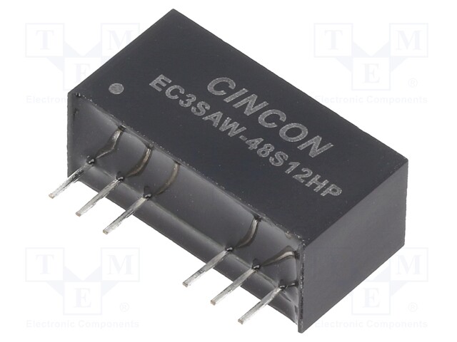 Converter: DC/DC; 3W; Uin: 18÷74V; 12VDC; Iout: 250mA; 4.8g; 100kHz