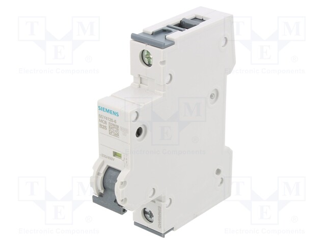 Circuit Breaker, MCB, 5SY4, 1P, 10 kA, 400 V, 25 A