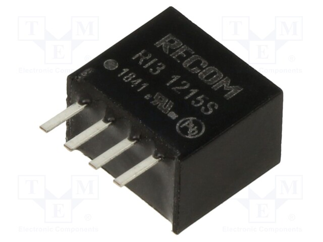 Converter: DC/DC; 3W; Uin: 10.8÷13.2V; Uout: 15VDC; Iout: 200mA; SIP4