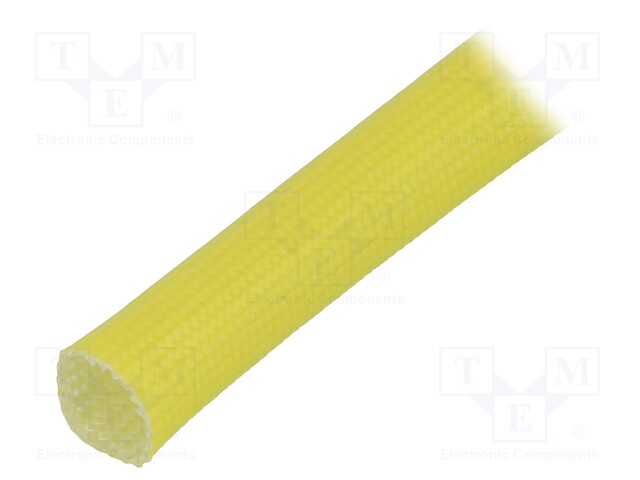 Insulating tube; yellow; -30÷155°C; Øint: 8mm; L: 100m; 3kV/mm