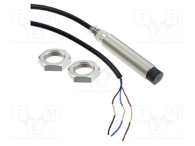 Sensor: inductive; OUT: PNP / NC; 0÷8mm; 10÷30VDC; M12; IP67; brass