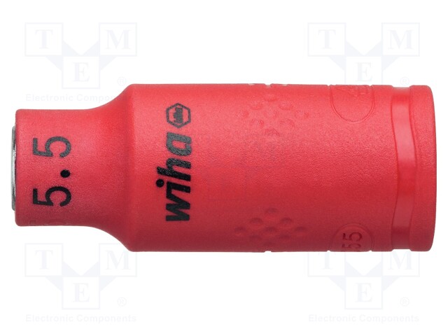 Key; hex socket,socket spanner; HEX 5,5mm; 1/4"; 42mm; insulated