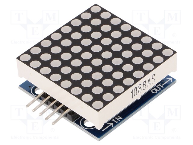 Module: display; LED display; 5VDC; MAX7219; 32x32x13mm; module